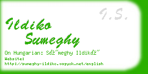 ildiko sumeghy business card